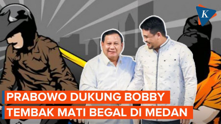 Prabowo Bela Bobby Nasution yang Minta Polisi Tembak Mati Begal di Medan