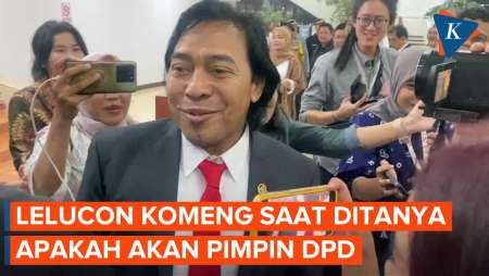 Lelucon Komeng soal Pimpin DPD dan Gedung Roboh