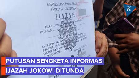 Sidang Putusan Informasi Soal Ijazah Jokowi Ditunda, Ini Alasannya