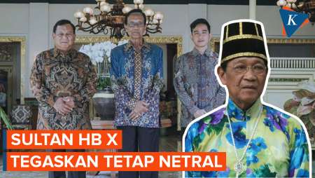 Sri Sultan HB X Tegaskan Tetap Netral Usai Bertemu Prabowo-Gibran