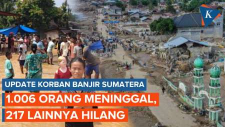 Update BNPB: 1.006 Warga Meninggal Akibat Banjir Sumatera