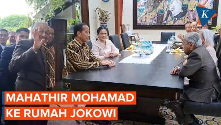 Mantan PM Malaysia Mahathir Mohamad Bertemu Jokowi di Solo