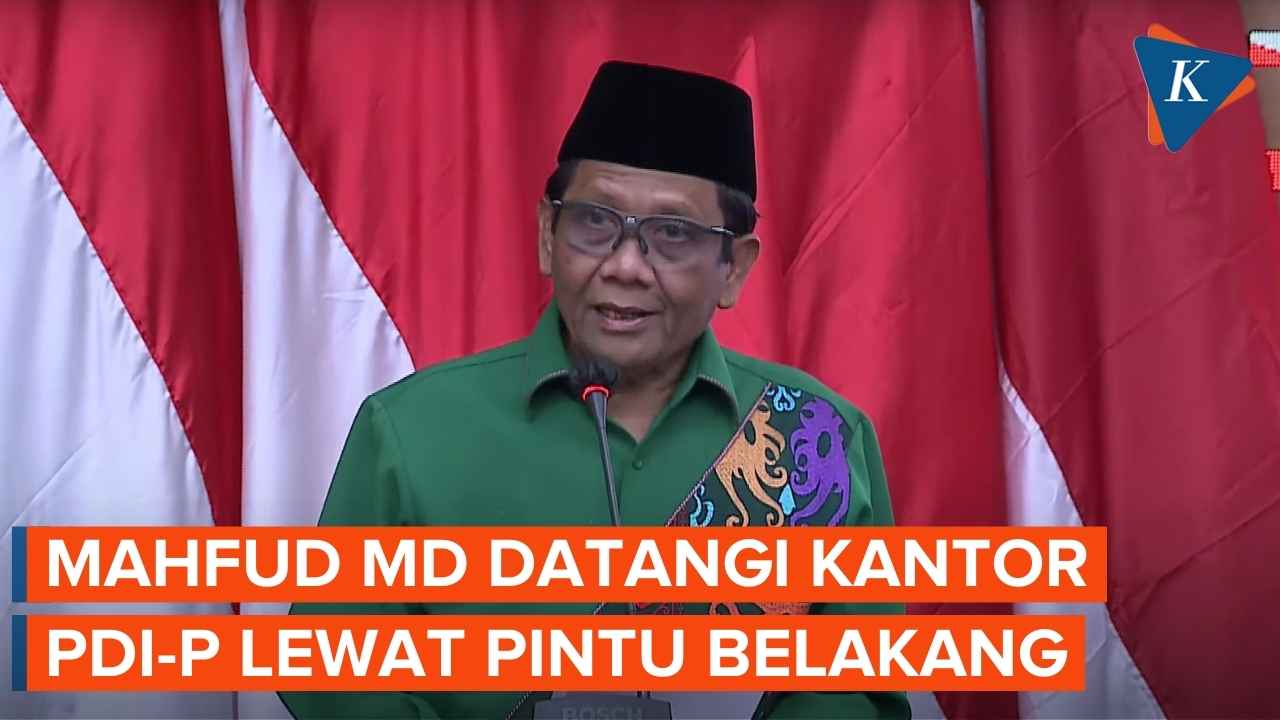 Momen Kedatangan Mahfud MD di DPP PDI-P Jelang Dideklarasikan Jadi Bacawapres Ganjar