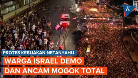 Protes Kebijakan Keras Netanyahu, Warga Israel Demo dan Ancam Mogok Total