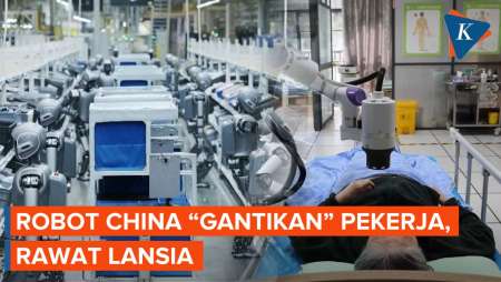Populasi Semakin Menyusut, China Siapkan Robot Kerja Di Pabrik Dan Rawat Lansia