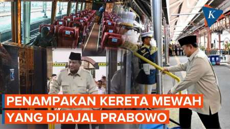 Prabowo Jajal Naik Kereta Api Mewah Dari Stasiun Tawang Semarang