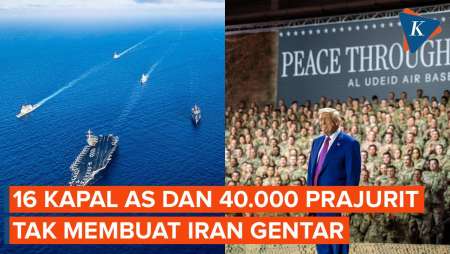 Punya 16 Kapal Perang, Armada Besar AS Tak Membuat Iran Menyerah