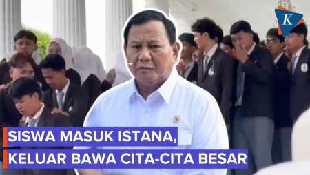 Prabowo Izinkan Siswa Keliling Istana Presiden Agar Punya Cita-cita Besar