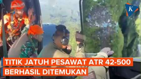TNI AU Temukan Titik Jatuh Pesawat ATR 42-500
