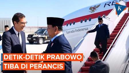 Momen Presiden Prabowo Tiba Di Perancis Untuk Kunjungan Resmi Kenegaraan