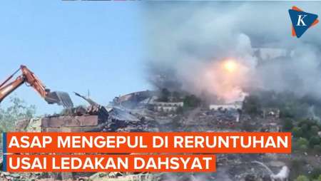 Penampakan Puing-puing Usai Ledakan Di Pabrik Kembang Api Tewaskan 26 Orang