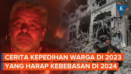 Nestapa Warga Palestina Lewati Pergantian Tahun di Pengungsian Gaza