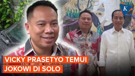 Gagal Jadi Bupati Pemalang, Vicky Prasetyo Temui Jokowi di Solo