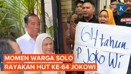 Warga Datangi Rumah Jokowi, Rayakan Ulang Tahunnya yang ke-64