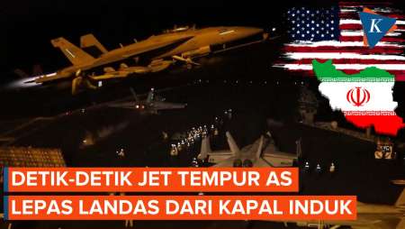 Detik-detik Jet Tempur AS Lepas Landas dari Kapal Induk, Siap Serang Houthi di Yaman