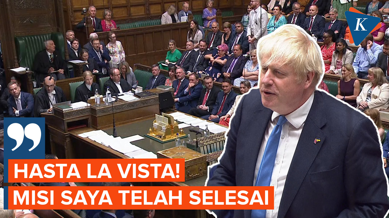 Senda Gurau di Tengah Salam Perpisahan Boris Johnson ke Parlemen Inggris