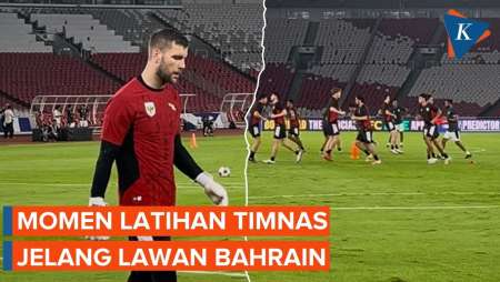 Momen Latihan Timnas Indonesia di GBK, Diwarnai Aksi Maarten Paes