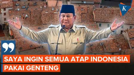 Prabowo Canangkan Proyek Gentengisasi, Minta Semua Atap Seng Diganti Genteng