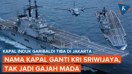 Kapal Induk Giuseppe Garibaldi Bakal Ganti Nama Jadi KRI Sriwijaya, Bukan Gadjah Mada
