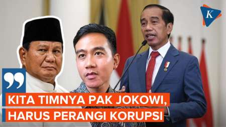 Prabowo: Kita Timnya Pak Jokowi Harus Perangi Korupsi