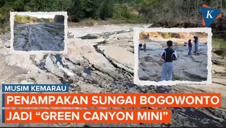 Mengering, Sungai Bogowonto Berubah Jadi "Grand Canyon Mini"