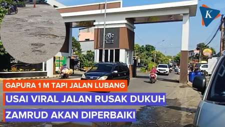 Ironis Gapura Megah tapi Jalan Rusak, Pemkot Bekasi Janji Perbaiki
