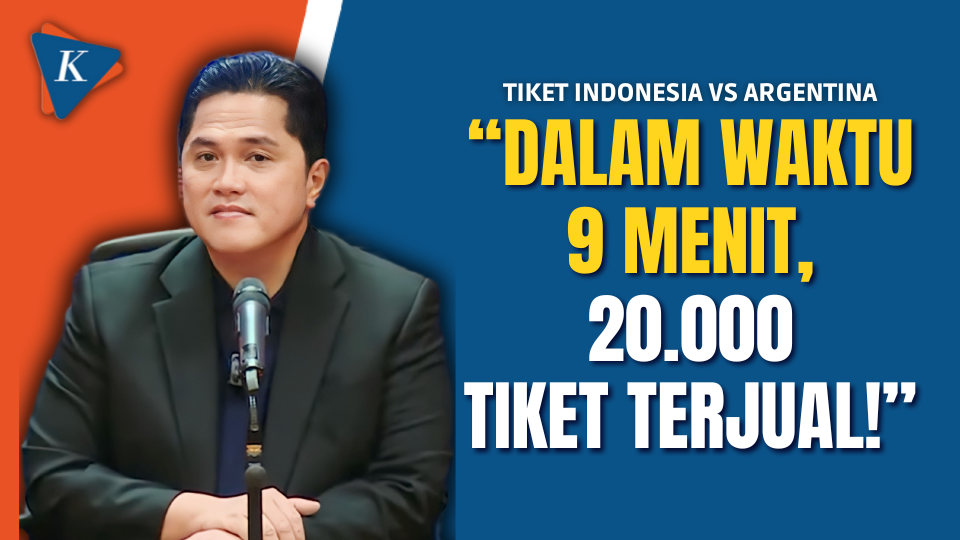 Erick Tegaskan Tiket Indonesia vs Argentina Ludes dalam Waktu Singkat