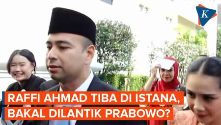 Momen Raffi Ahmad Tiba di Istana Kepresidenan Jakarta, Bakal Dilantik Presiden Prabowo Hari Ini