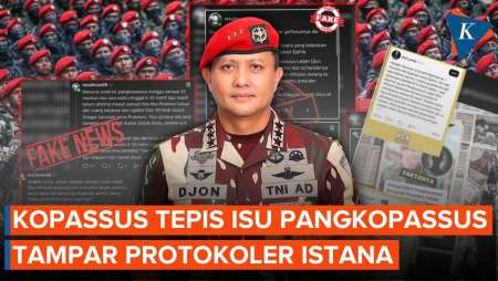 Kopassus Bantah Isu Pangkopassus Tampar Protokoler Istana