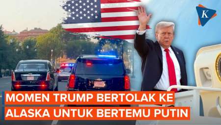 Detik-detik Trump Berangkat ke Alaska untuk Bertemu Putin