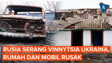 Serangan Rudal Rusia Hantam Kota Vinnytsia Ukraina, Rumah dan Mobil Hancur