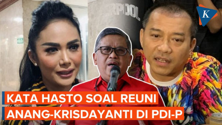 Anang dan Krisdayanti Reuni di PDI-P, Hasto: Kedua Tokoh Itu Sangat Penting