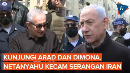 Momen Netanyahu Kunjungi Lokasi Serangan Terbaru Iran Di Arad Dan Dimona