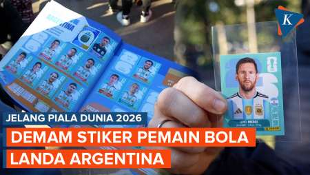 Demam Stiker Bola Landa Argentina Jelang Piala Dunia 2026, Messi-Ronaldo Jadi Buruan