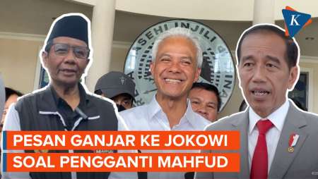 Ganjar Serahkan ke Jokowi Pengganti Mahfud di Kemenko Polhukam