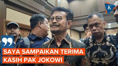 SYL Berterima Kasih ke Jokowi Usai Divonis 10 Tahun Penjara dalam Kasus Korupsi Kementan