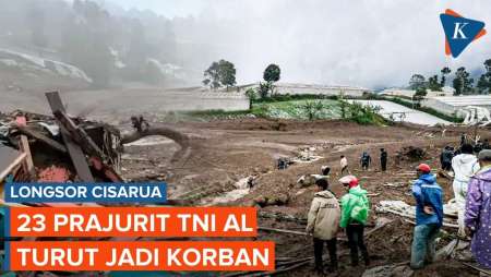 23 Prajurit Marinir TNI AL Jadi Korban Longsor Cisarua