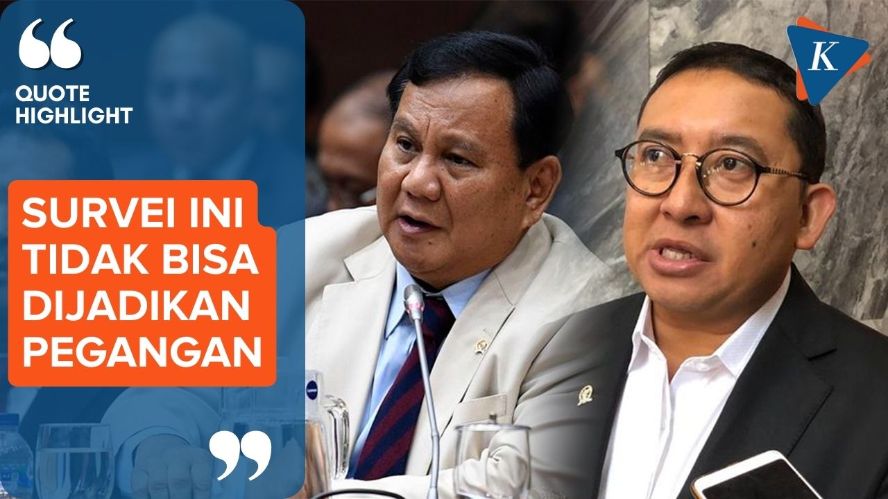 Elektabilitas Prabowo Disebut Turun, Ini Respons Fadli Zon