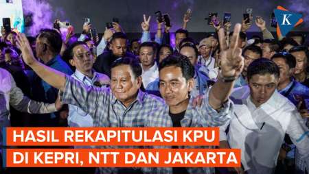 Rekapitulasi KPU: Prabowo-Gibran Menang di NTT, DKI, dan Kepri