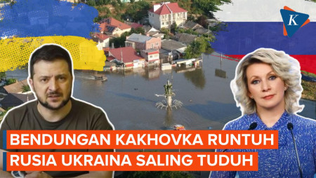 Ukraina-Rusia Saling Tuduh Soal Rusaknya Bendungan Kakhovka