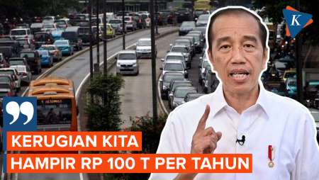 Jokowi Sebut Dampak Kemacetan Capai Rp 100 Triliun