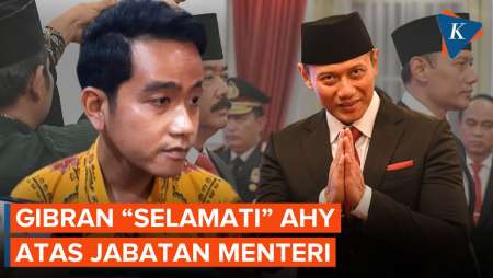 Gibran Beri Selamat ke AHY yang Baru Dilantik sebagai Menteri ATR