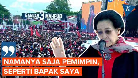 Megawati Ajak Warga Pilih Pemimpin seperti Ayahnya, Ganteng dan Pintar