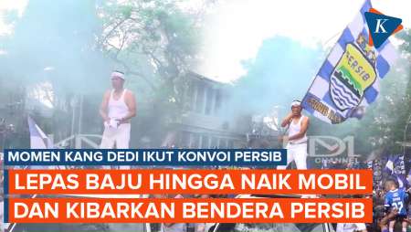 Momen Dedi Mulyadi Ikut Konvoi Persib Bandung
