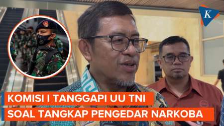 DPR Tanggapi UU TNI soal Kewenangan Tangkap Pengedar Narkoba