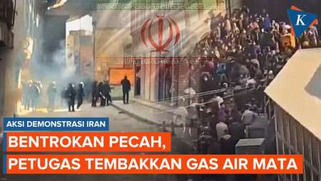 Demo Memburuk Di Iran, Petugas Tembakkan Gas Air Mata Ke Massa