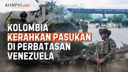 Bersenjata Lengkap! Tentara Kolombia Jaga Perbatasan Venezuela