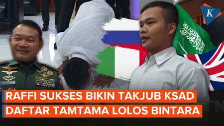 Bikin Takjub KSAD dengan 4 Bahasa Asingnya, Raffi Lolos Jadi Bintara Tanpa Tes