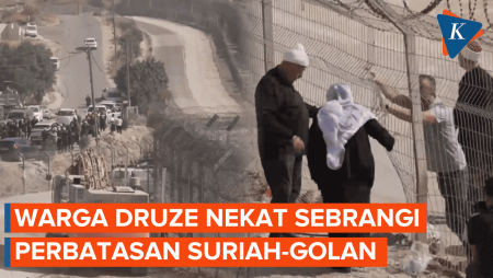 Konflik Memanas, Warga Druze Nekat Sebrangi Pagar Perbatasan Suriah-Golan