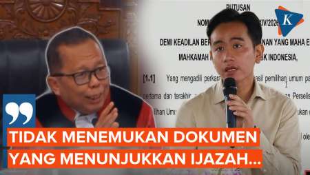 Penjelasan MK Soal Tak Temukan Bukti Penyerta Ijazah SMA Gibran
